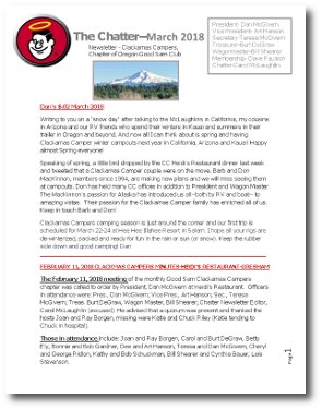 Chatter March 2018