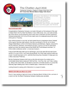 Chatter April 2018