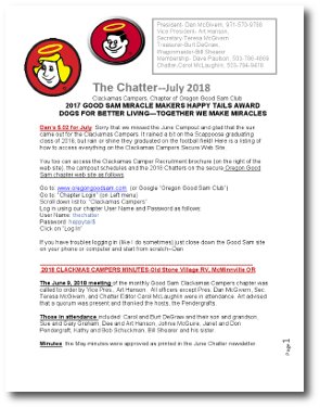 Chatter July 2018